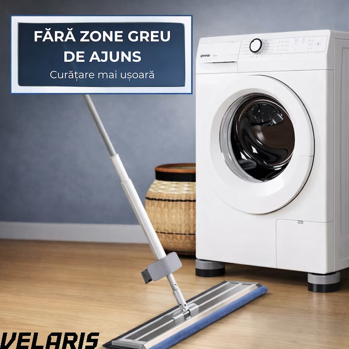 Picioare masina de spalat reglabile anti-vibratii reglabile pentru masini de spalat si vase, set 4 bucati, fonoabsorbante, antiderapante, 6, 5×3, 2 cm, gri
