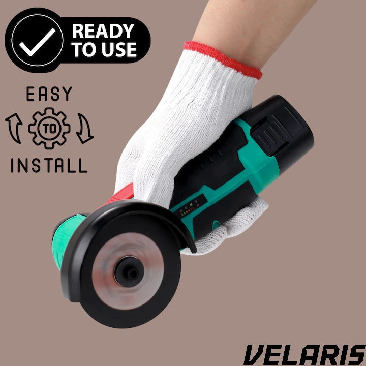 Polizor unghiular fara fir 12V, 2 Acumulatori Li-Ion, Discuri pentru Metal, Incarcator Inclus, Mini Flex Portabil