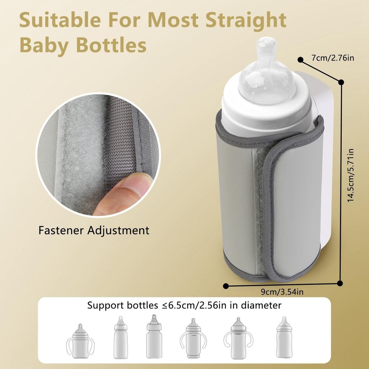 Încălzitor portabil biberoane 6 niveluri temperatură, retenție căldură 5 ore, USB, 300 ml