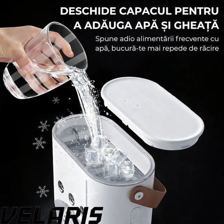 Ventilator portabil cu spray și cap dublu, răcire cu apă, 3 viteze, 360°, USB-C, 10W