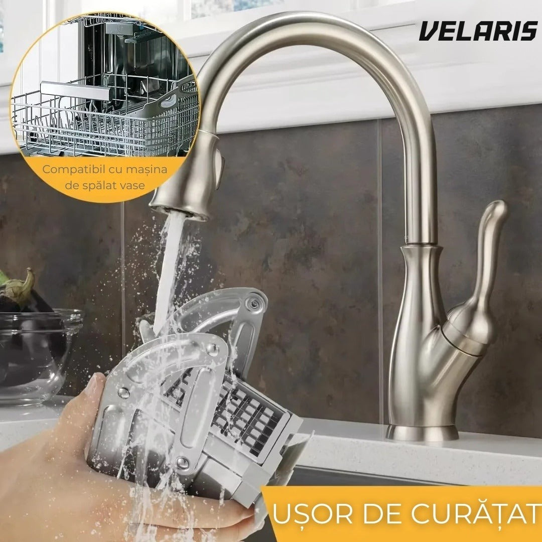 Feliator manual pentru cartofi și legume, inox, tăiere rapidă și uniformă