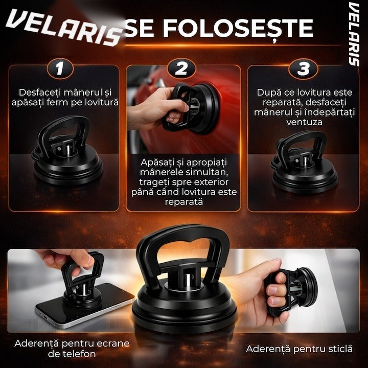 Ventuză puternică pentru reparare caroserie auto, diametru 5-8 cm