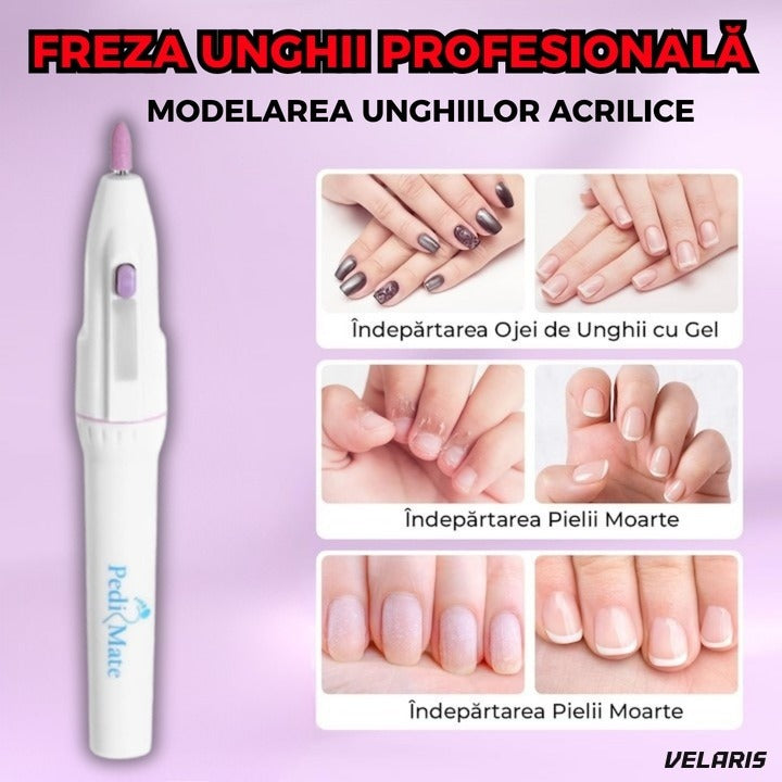 Set pedicură profesional 18 piese, electric, cu pilă și răzătoare pentru îngrijire completă