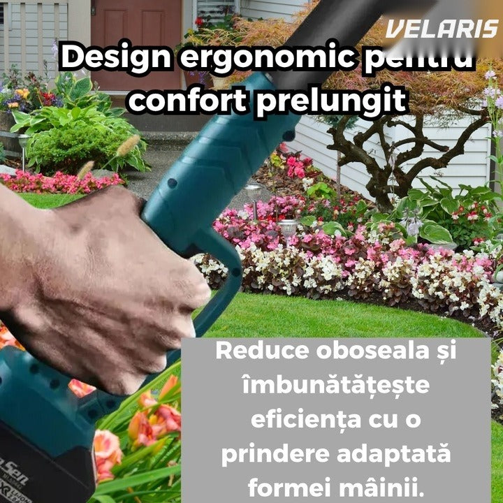 Set fierăstrău și foarfece electric de grădină cu braț extensibil până la 213 cm, baterie 21V inclusă