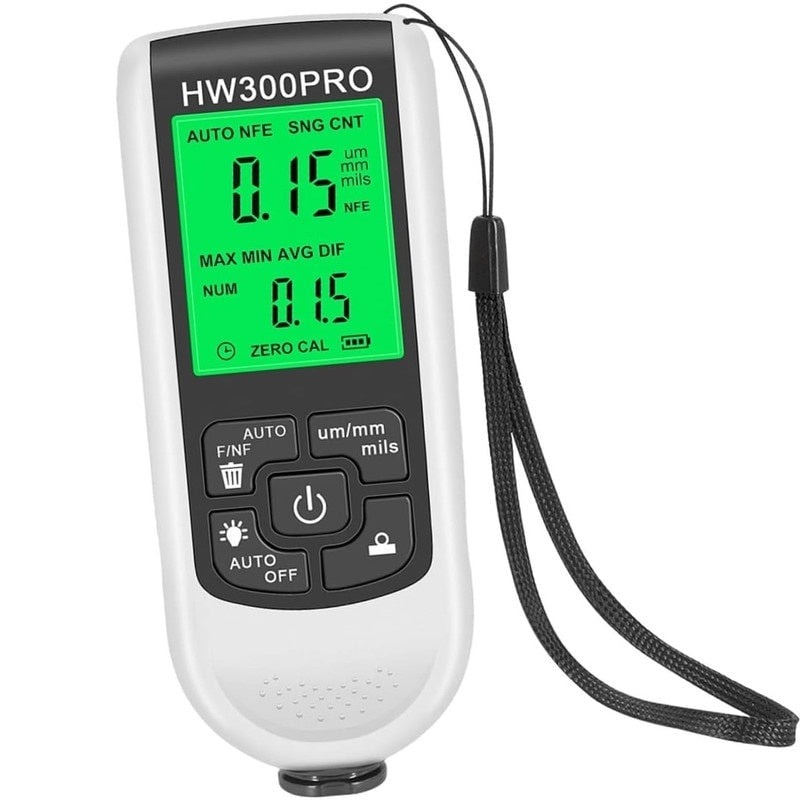 Tester grosime vopsea profesional cu sonda sensibila, display digital