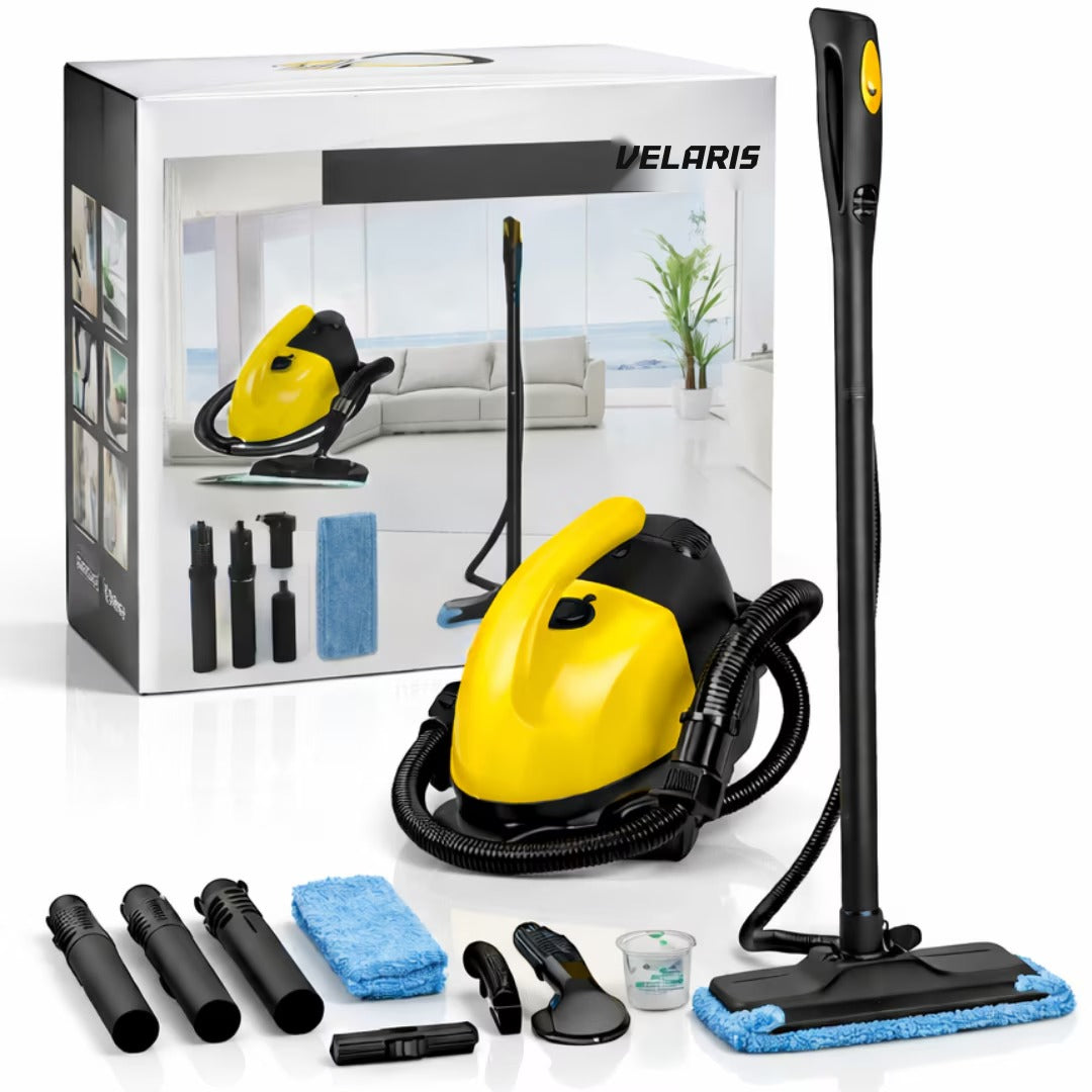 Aparat cuățare cu abur profesional pentru pardoseli și suprafețe, reservor mare, încălzire rapidă, accesorii complete