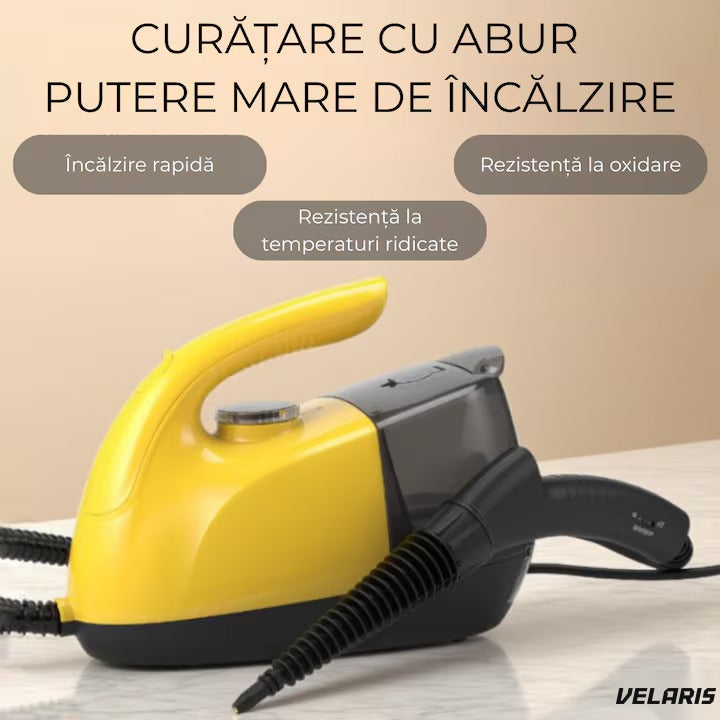 Aparat cuățare cu abur profesional pentru pardoseli și suprafețe, reservor mare, încălzire rapidă, accesorii complete
