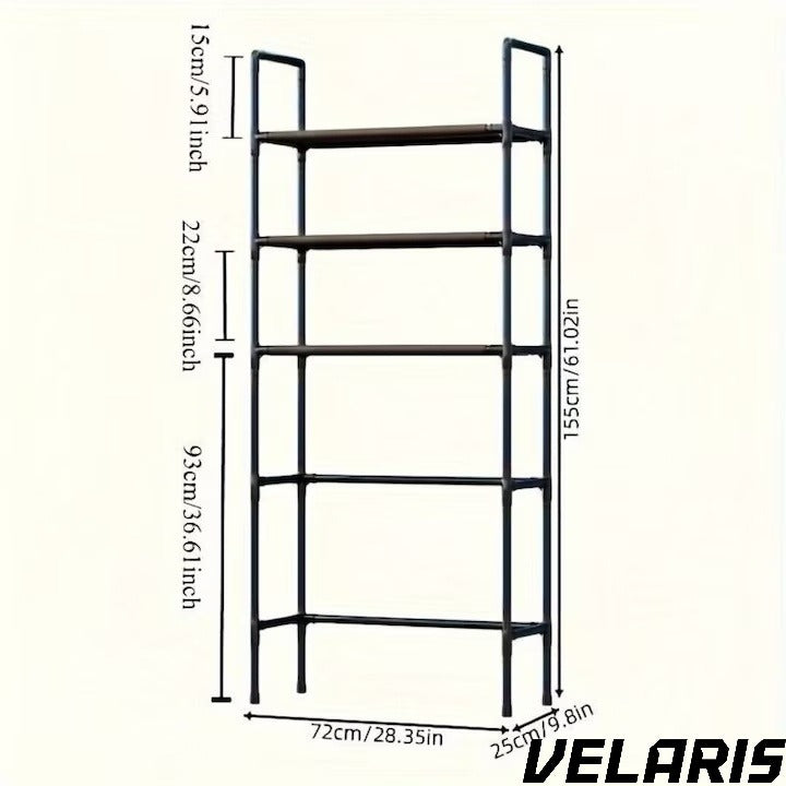 Raft modular cu 3 polite pentru deasupra masinii de spalat, 72x25x155 cm, suport depozitare spatiu redus