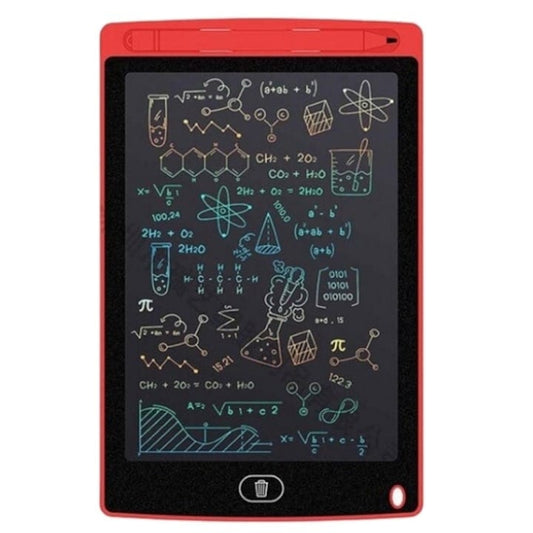 Tableta LCD pentru Scris si Desen 8.5 Inch Color cu Stilou Inclus Buton Stergere Blocare Ecran Copii Rosu