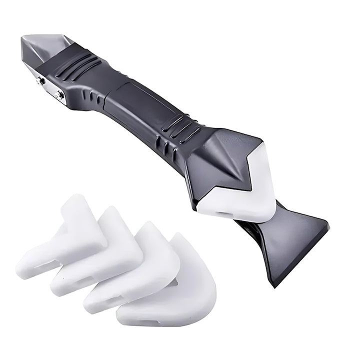 Racleta multifunctionala, plastic, negru, 19x4.5cm