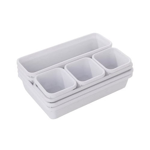 Set 8 Organizatoare Sertar, Plastic, Multicolor