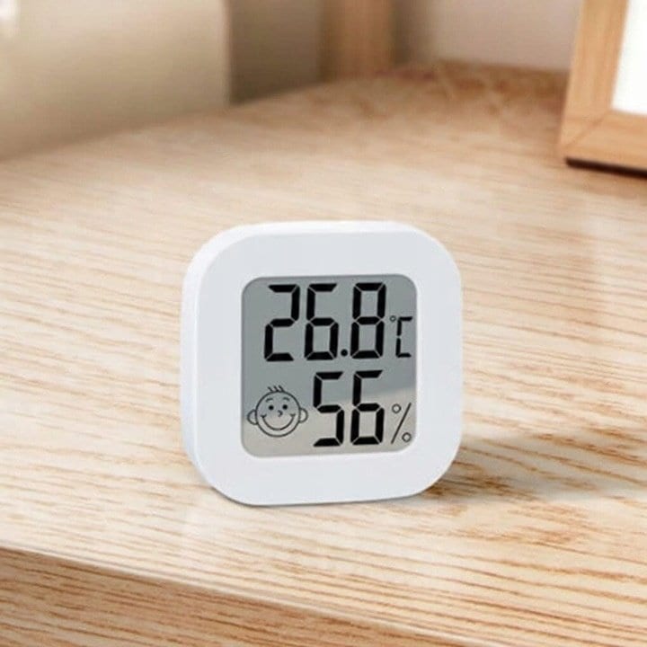 Termometru si higrometru camera, indicator comfort, citire 10 secunde, senzor precis, Interval umiditate: 10% - 99% RH, -20°C pana la +60°C, ultra compact, alb