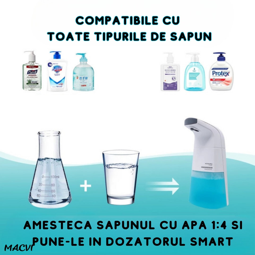 Dispenser Automat, electric, pentru Sapun Lichid, Igienic si Elegant