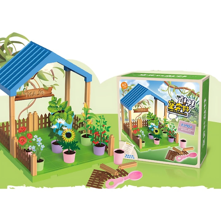 Casuta de joaca educativa, model 556-51A, verde, pentru varsta 3+ ani