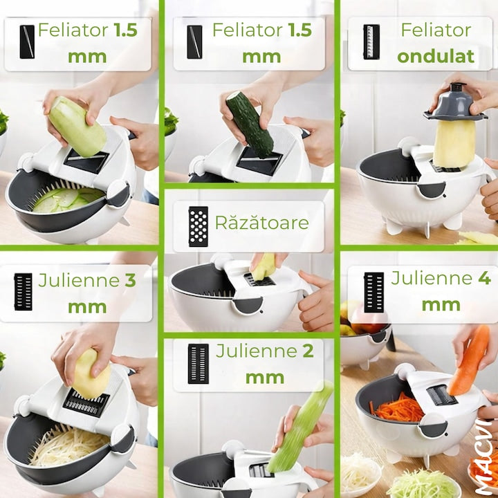 Razatoare Smart Vet Basket pentru Legume, cu Bol pentru Prespalare