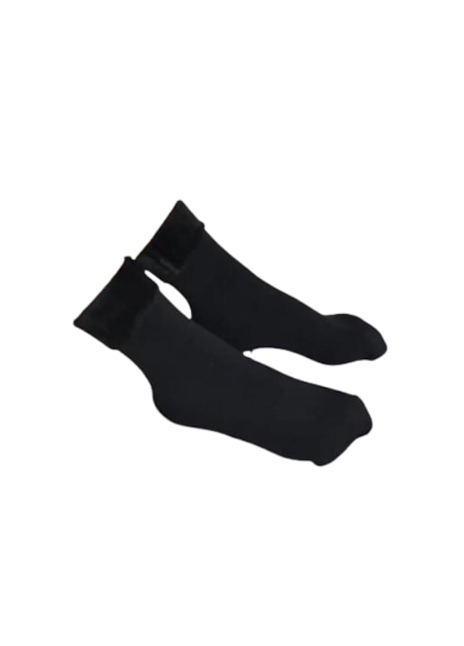 Set sosete termice, unisex, 2 perechi, negre, 80% poliester, 20% elastan, marime universala