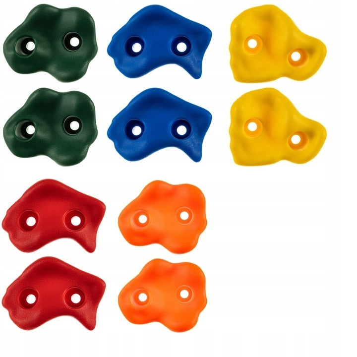 Set Pietre Catarat 10 Bucati pentru Perete Escalada Copii Interior Exterior Multicolor