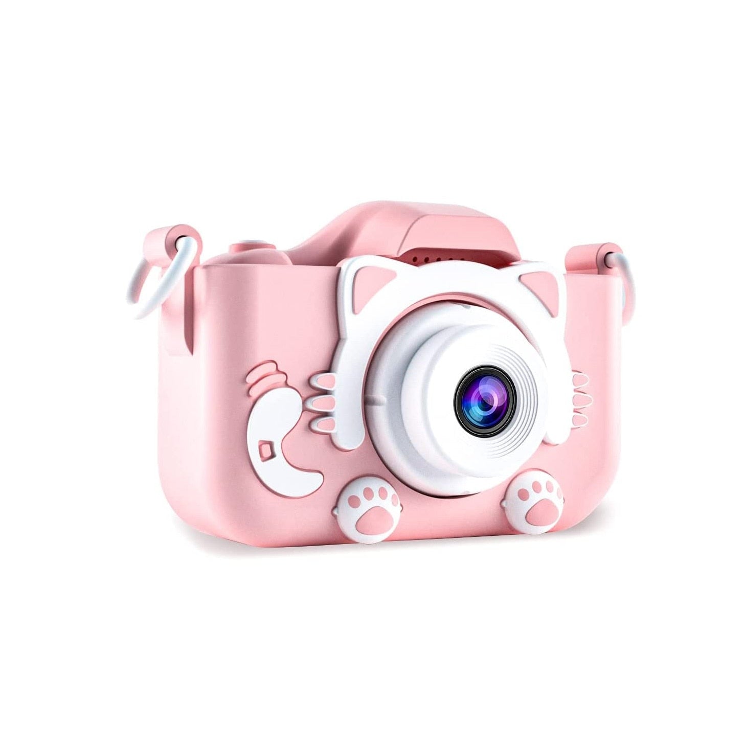 Camera Foto pentru Copii 1080P HD 23MP 32GB Ecran 2 Inch Selfie Jocuri Roz