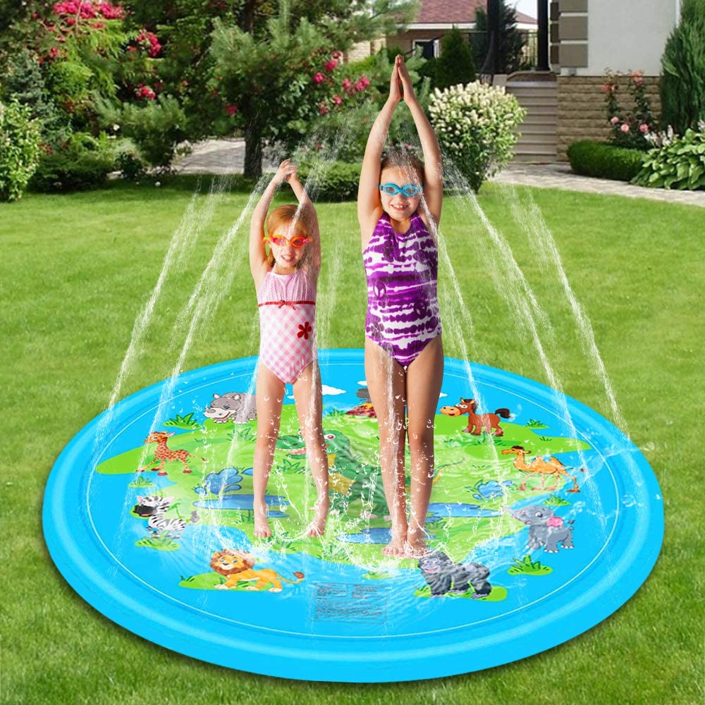 Piscina cu stropitoare, SummerFun X2, 170 cm, Albastru, pentru copii