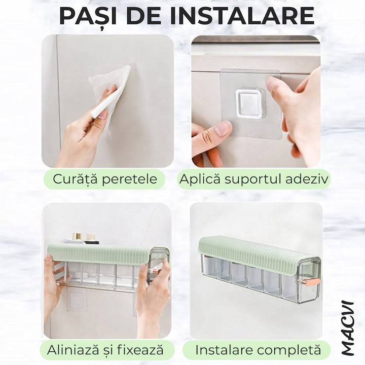 Cutie de Depozitare Montata pe Perete cu 6 separatoare, organizator Spatios si Stilat pentru lenejerie, Accesorii si produse de bucatarie