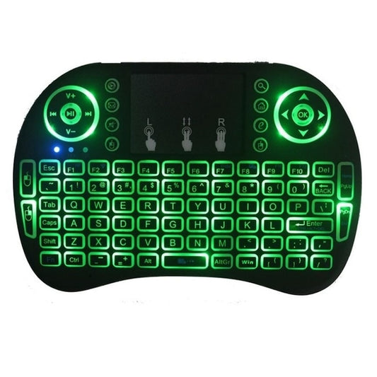 Tastatura Wireless i8 RGB Air Mouse Touchpad Iluminata pentru Smart TV Android TV Box PC Laptop Reincarcabila