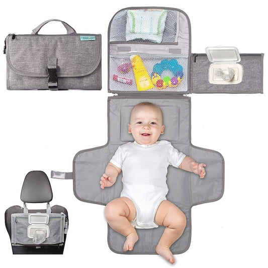 Saltea impermeabila pentru schimbat scutece, multifunctionala, reutilizabila, 80x100 cm, ideala pentru bebelusi si copii mici
