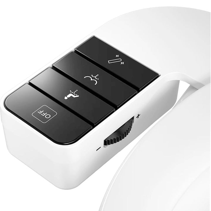 Bidet retractabil, fără electricitate, auto-curățare, control presiune apă rece, negru