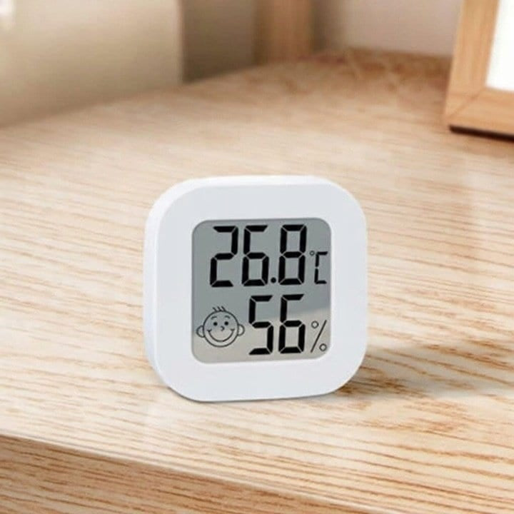 Termometru și higrometru digital, indicator confort, senzor precis, -20°C la +60°C, alb