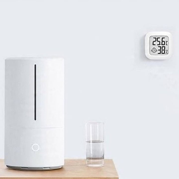 Termometru și higrometru digital, indicator confort, senzor precis, -20°C la +60°C, alb