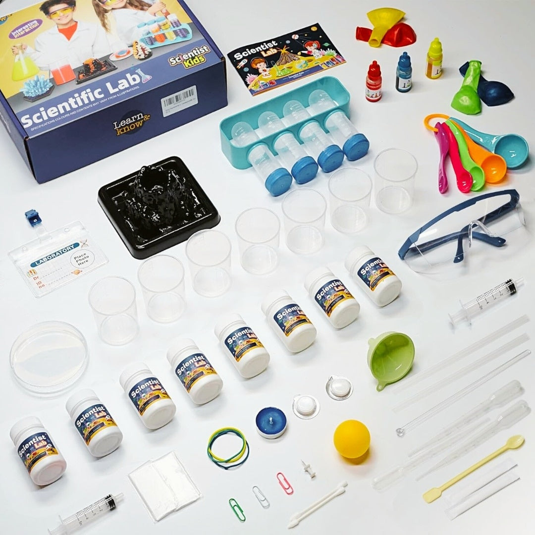 Kit științific pentru copii 80 experimente STEM cu laborator educativ