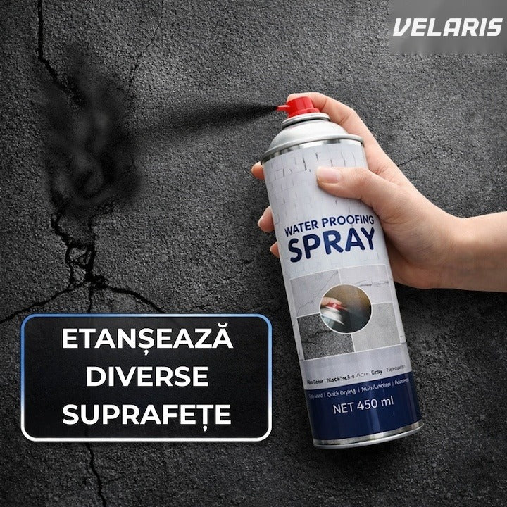 Spray impermeabilizant 450ml, etanșare rapidă fisuri și rosturi, protecție UV, negru