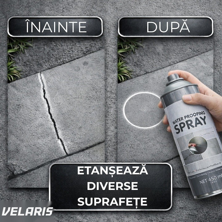 Spray impermeabilizant 450ml, etanșare rapidă fisuri și rosturi, protecție UV, gri