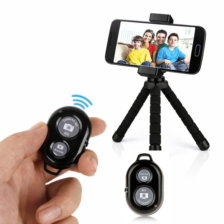 Telecomandă wireless selfie, Bluetooth 4.0, compatibil iOS și Android, 5x2x1 cm