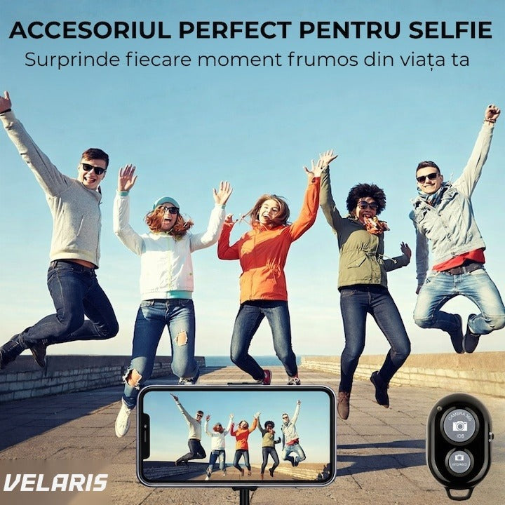 Telecomandă wireless selfie, Bluetooth 4.0, compatibil iOS și Android, 5x2x1 cm