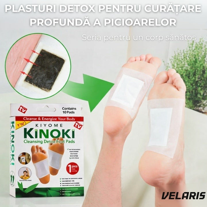 Set 10 plasturi detoxifianți cu turmalină pentru revitalizarea corpului