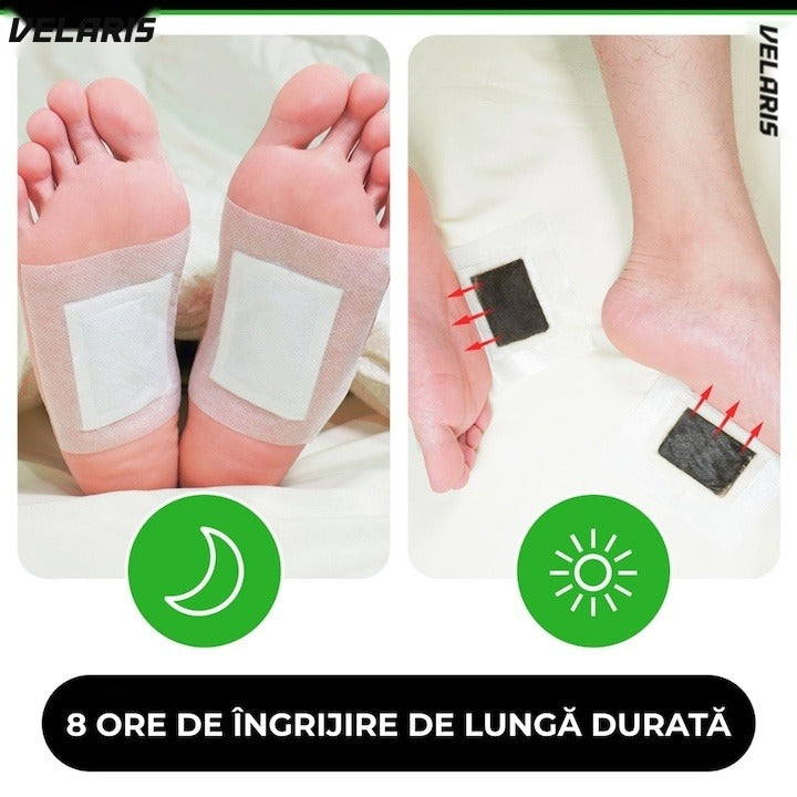 Set 10 plasturi detoxifianți cu turmalină pentru revitalizarea corpului