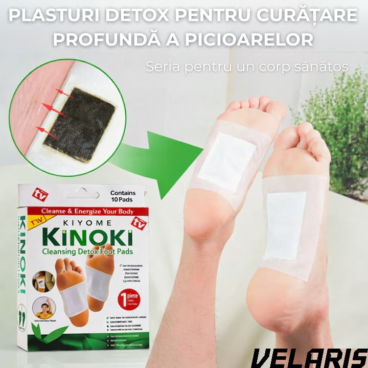 Set 10 plasturi pentru detoxifiere cu turmalina pentru revitalizarea organismului