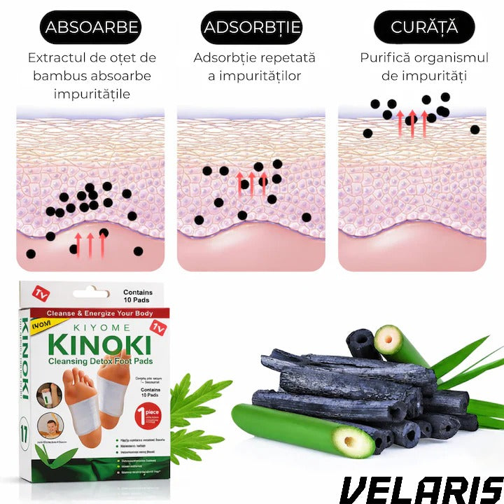Set 10 plasturi pentru detoxifiere cu turmalina pentru revitalizarea organismului