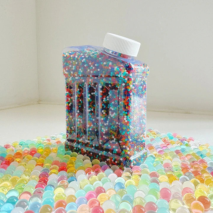 Set 20.000 Margele Gel Multicolor Cristale Decorative 7-8mm, Biodegradabile