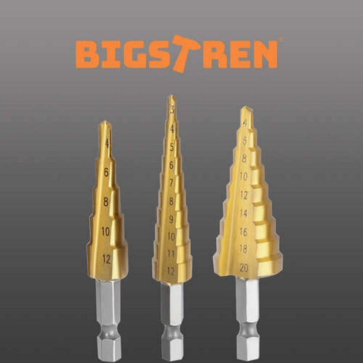 Set 3 Burghie Conice HSS, Titan, 6mm, 4-12mm, 3-12mm, 4-20mm, Cutie