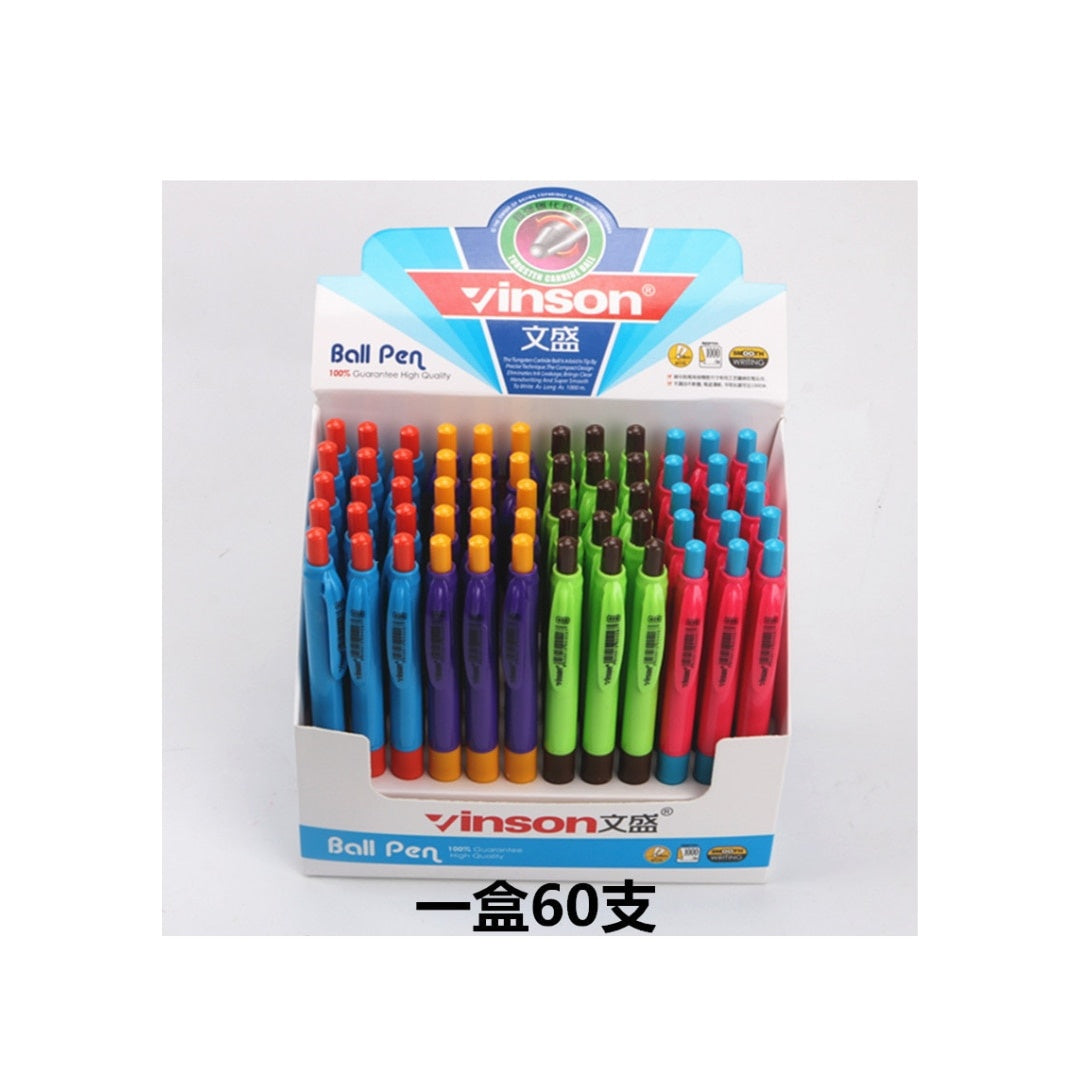 Set 60 pixuri colorate cu cerneală albastră pentru birou și școală