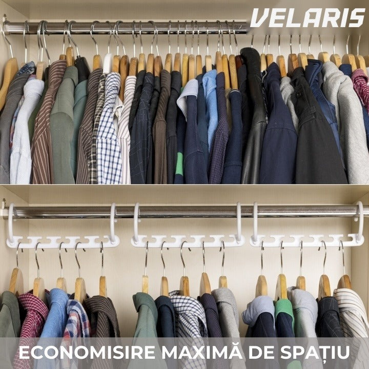 Set 8 organizatoare umerase 5 în 1 pentru dulap