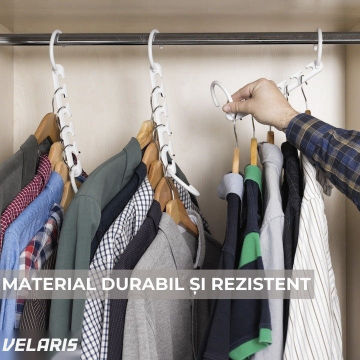 Set 8 organizatoare umerase 5 în 1 pentru dulap