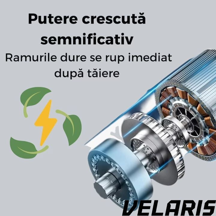 Set Foarfeca si Drujba Electrica Taiere Rapida, Fara Efort, cu Acumulator si Incarcator