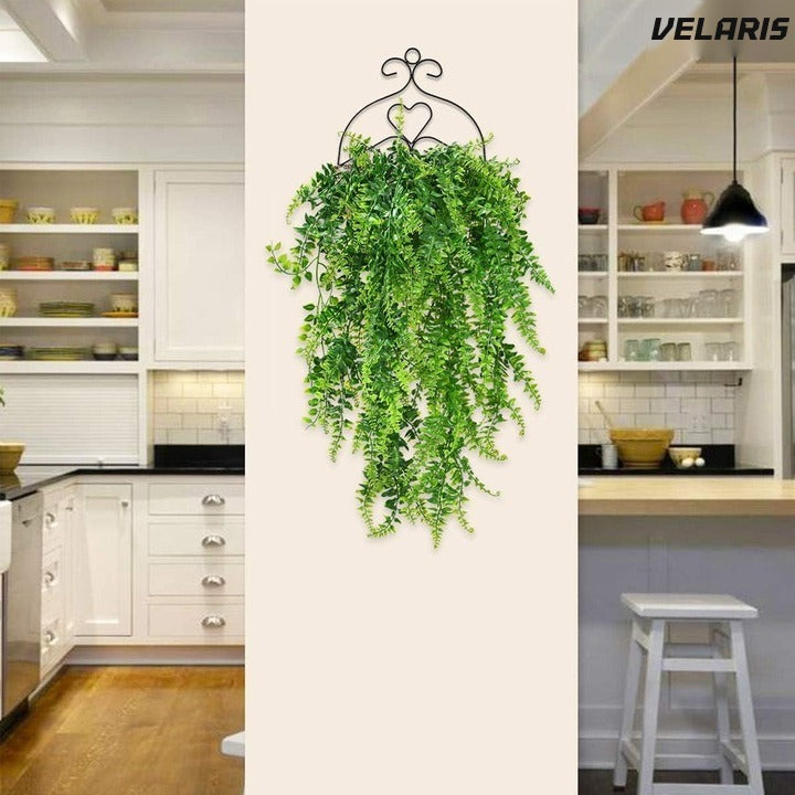 Set 2 plante artificiale iedera, ramuri suspendate, 85 cm, verde