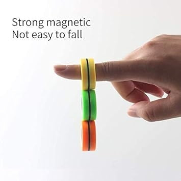 Set 3 inele fidget magnetice antistres, multicolor