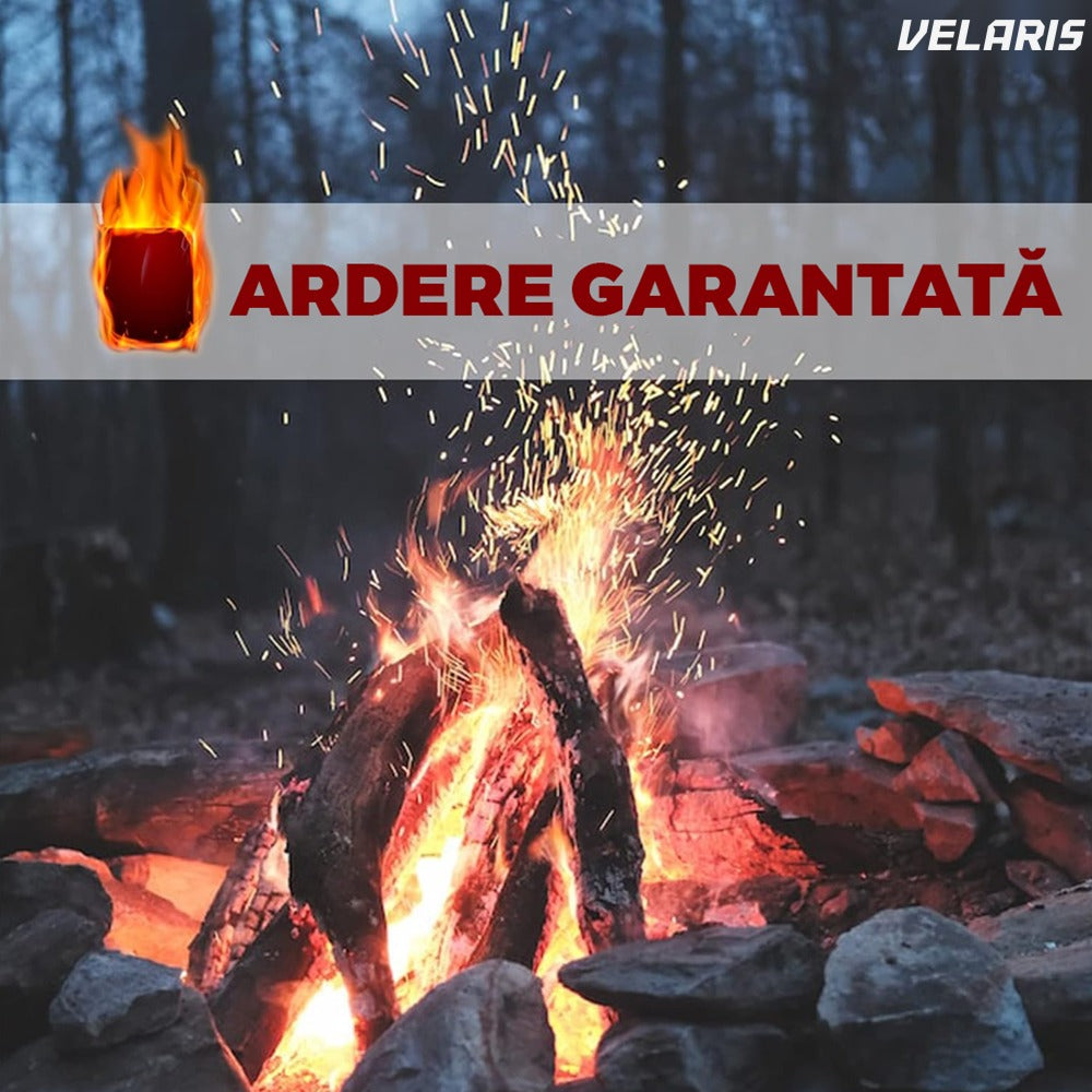 Set 40 cuburi aprindere foc, tablete fără miros, timp ardere 8+ minute