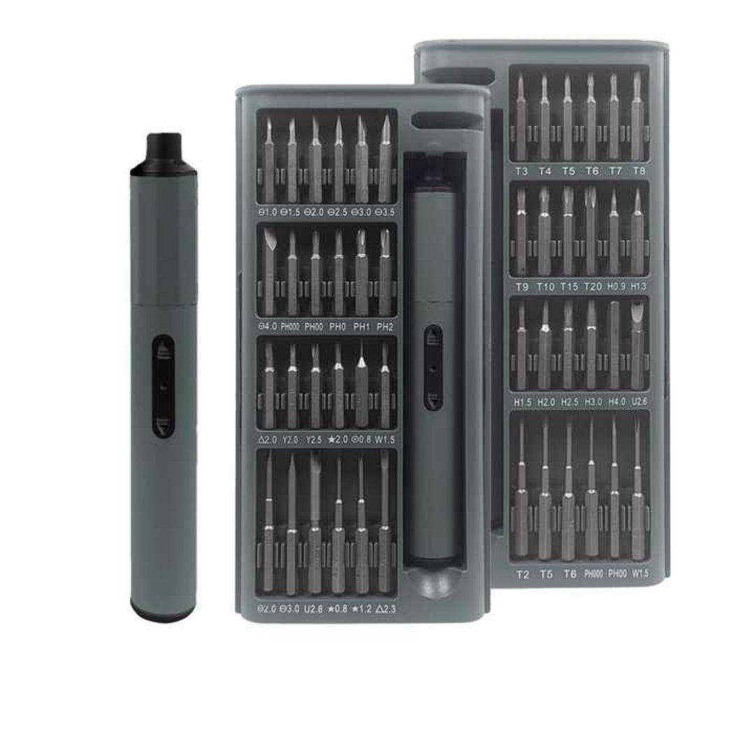 Șurubelniță electrică de precizie 49 în 1, reîncărcabilă, 400mAh Li-ion, gri