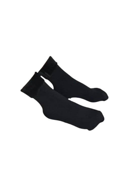 Set 2 perechi șosete termice unisex, negru, 80% poliester 20% elastan