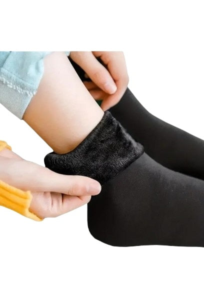 Set 2 perechi șosete termice unisex, negru, 80% poliester 20% elastan